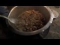 Clip Preparing palm weevil larvae