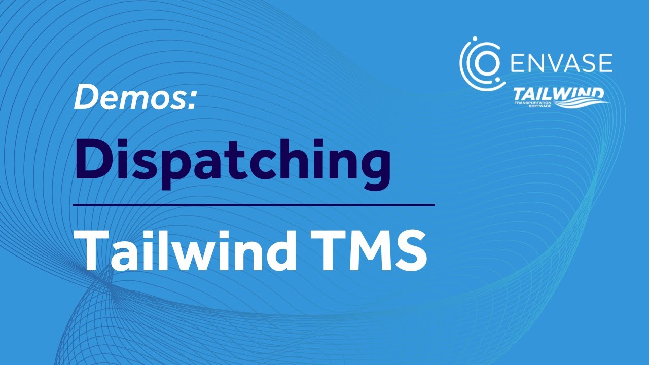 Tailwind TMS product dashboard, from official YouTube demo