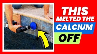 How to Remove Calcium From Pool Tiles Easily 💥 Pool Tile Looks New Again