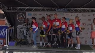 preview picture of video 'Bocholtz 2014 drielandenomloop de prijzenuitreiking met Nederlandse kampioenen.'