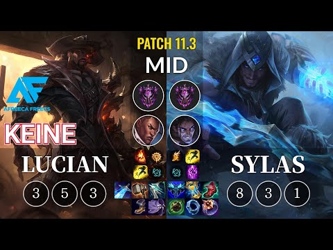 AF Keine Lucian vs Sylas Mid - KR Patch 11.3