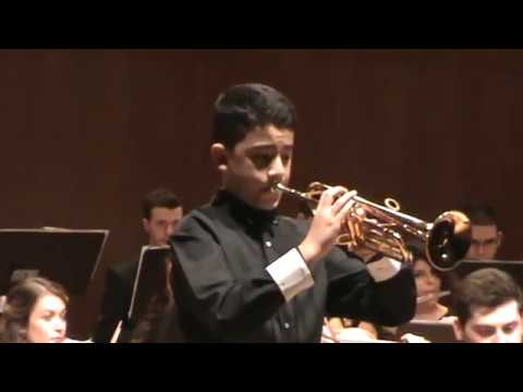 Kayra Yavuz plays Schelokov Child Concerto for Trumpet & Orchestra