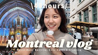 🇨🇦Montreal in 2 Days (part2)  フランス・パリを感じる旧市街で街歩き🇫🇷モントリオール1泊2日🍃Notre-Dame Basilica,Old Montreal【vlog】