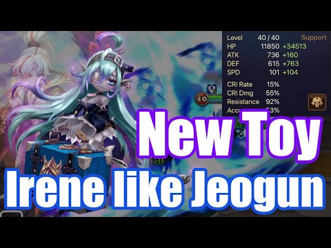 I got New Toy Hyper Tanky Res100% Irene, she like Jeogun😀😀😀【Summoner War RTA】