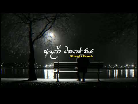 Adare Mathake Thiya | ආදරේ මතකේ තියා | Slowed + Reverb | PASIYA vibes