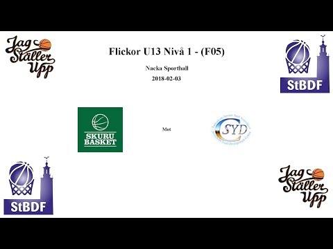 Skuru Basket (F05) mot Syd Center Warriors - 2018-02-03