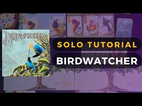 Birdwatcher Board Game Solo Playthrough and Tutorial | DaniCha