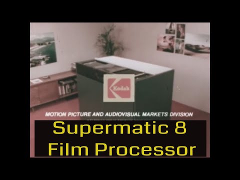 KODAK SUPERMATIC 8 FILM PROCESSOR   SUPER 8mm MOVIE FILM DEVELOPING SYSTEM PROMO  XD72494