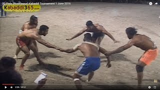 (1) Piala (Hoshiarpur) Kabaddi Tournament 1 June 2016