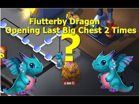 Opening Last Big Chest 2 Times-Dragon Mania Legends | Bottomless Dungeon Flutterby Dragon | DML
