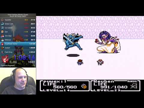 Final Fantasy Mystic Quest Speedrun (Any% No Shop Glitch) - 2:46:36
