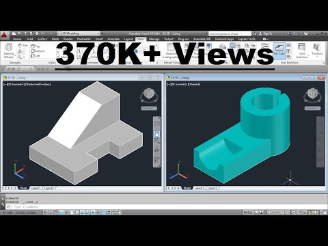 AutoCAD Nut Bolt Drawing Tutorial
