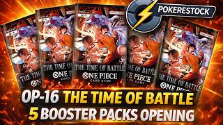 One Piece Card Game The Time Of Battle Booster Packs Opening