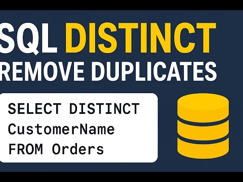 Sql Distinct Clause Remove Duplicate Rows Easily Beginner Sql Tutorial