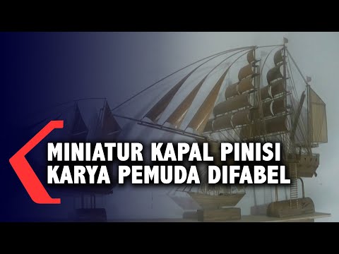 Miniatur Kapal Pinisi Karya Pemuda Difabel Terjual Hampir Seluruh Jawa Timur