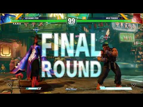 Final Round 19: SFV-Top8 CR Sonic Fox(F.A.N.G) vs MCZ Tokido(RYU)