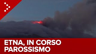 Etna volcano erupted in Sicily