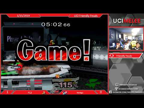 UCI Friendly Feuds - F12 vs Vertigo - January 15, 2019