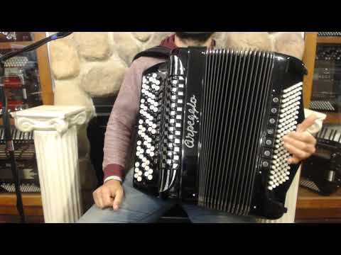 4560 - Black Arpeggio Chromatic Button Accordion B System LMMH 92 120 $3999