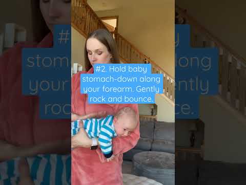 How to quickly comfort a gassy newborn.