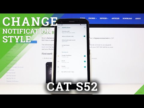 How to Allow Notification Dots in CAT S52 – Notifications Settings