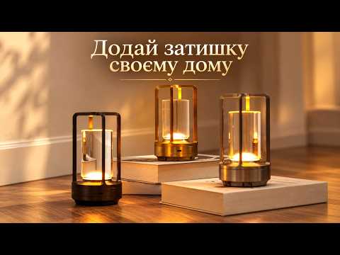 Настольная LED лампа-ночник аккумуляторная, металлическая, с регулировкой яркости и 3 цветами света, золотистая - фото 1 - id-p3211480237