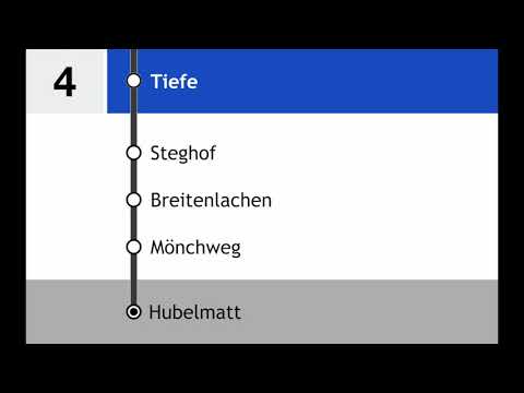 vbl Ansagen • 4 • Luzern, Bahnhof – Hubelmatt