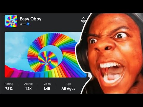 iShowSpeed can't beat easy obby 🤣