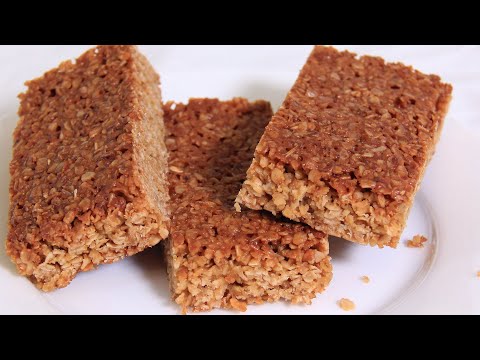 Chewy Flapjacks with Oats & Golden Syrup! A Classic British Treat!