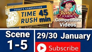 June&#39;s Journey Time Rush Competition 29/30 January Scenes 1-5
