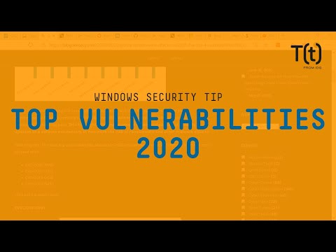Top vulnerabilities used in attacks on Windows networks in 2020