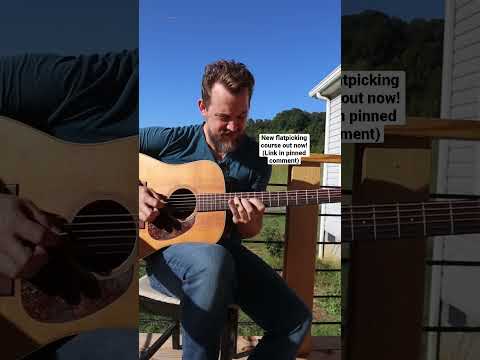 Fast bluegrass guitar picking pt.2 #acousticguitar #bluegrass #flatpicking