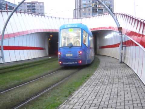 MHD v zastávce Chaplinovo náměstí - Praha