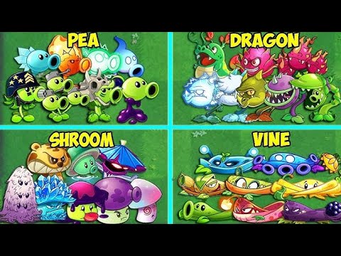 Random 20 Team Plants Old & New VS All Zombies - Who Will Win? - Pvz 2 Battlez