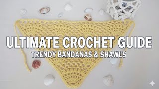 So Pretty😍 The Ultimate Crochet Guide to Trending Bandanas & Shawls #trendyfashion