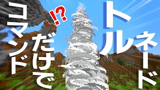 【マイクラコマンド】コマンドだけでトルネードを召喚する方法【JAVA版対応】【チート級】