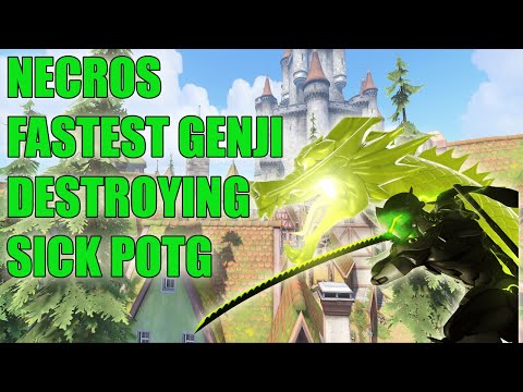 NECROS SICK GENJI POTG - GRAND MASTER GENJI GAMEPLAY OVERWATCH SEASON 25