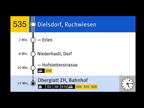 PostAuto/ZVV Ansage 535 (Dielsdorf, Ruchwiesen) Isabelle Augustin