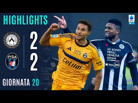 Video highlights della Udinese vs Pisa ( a ) - Giornata 20 - Fantacalcio e fantamedie