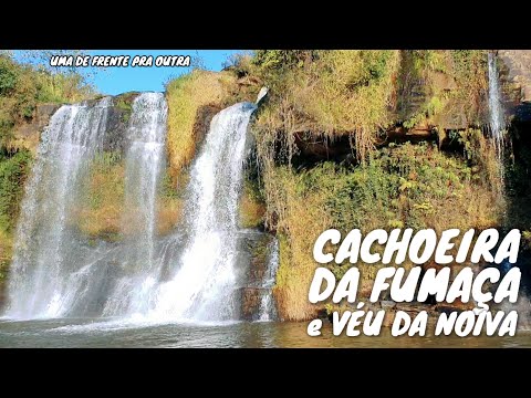 2 CACHOEIRAS NO MESMO LUGAR EM CARRANCAS - MG - CACHOEIRA DA FUMAÇA E VÉU DA NOIVA