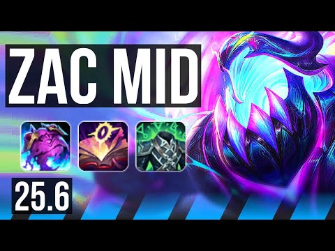 ZAC vs GALIO (MID) | Godlike | EUW Diamond | 25.6