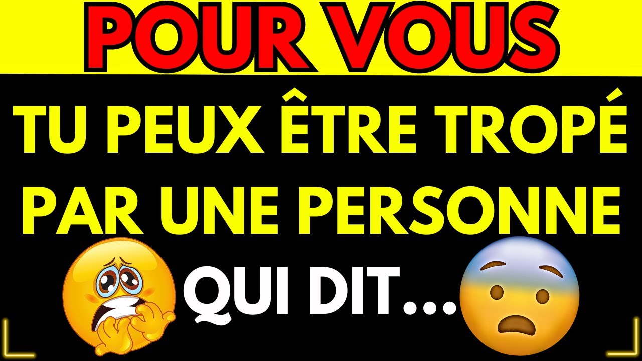 🔴Cette Personne Est Quelqu'un En Qui Vous Avez Confiance, Cependant Elle Sait Comment...