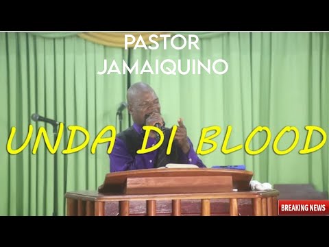 PASTOR DE JAMAICA  cantando unda di blood ..Con mucho  flow
