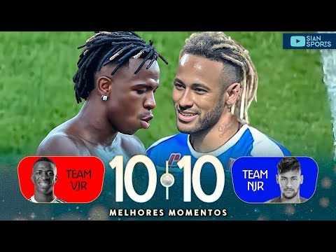 NEYMAR E VINICIUS JR FIZERAM A FESTA COM GOLS ABSURDOS NA MELHOR PARTIDA BENEFICENTE DA HISTÓRIA