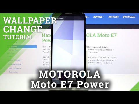 How to Change Wallpaper on MOTOROLA Moto E7 Power – Set Up Wallpaper