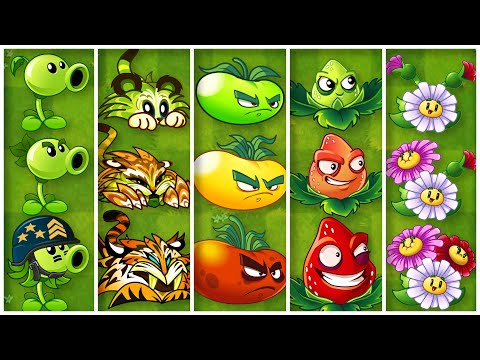 PvZ 2 Discovery Evolution Plants NOOB - PRO - GOD