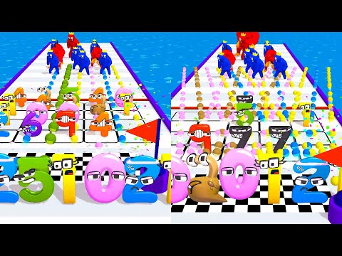 MERGE NUMBER LORE RUN 3D Merge Battles 0123456789 GamePlay - iOS, Android Part 2