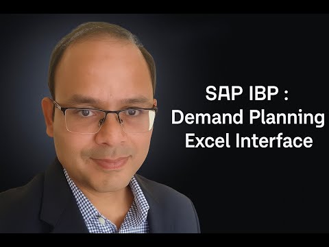 SAP IBP Tutorial - Demand Planning Excel Interface