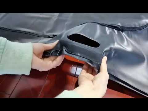 Black heavy duty funeral dead body bag