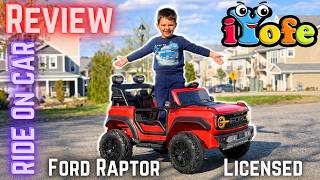iYofe Ride On Car 24V Ford Raptor Red - Review with Anthony